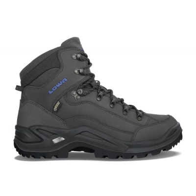 Lowa Renegade GTX Mid Heren - Wandelschoenen Donkergrijs / Blauw OBXYFL459